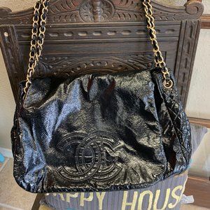 CHANEL, Bags, Vinyl Xl Rock And Chain Flapblack